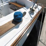 varnished wood boat